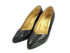 GIANNI VERSACE ジャンニ ヴェルサーチ ヒール パンプス 表記サイズ 34 1/2 (約21.5cm) 靴 シューズ レディース ブラック系 DK5294のサムネイル