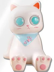 CIOP 【 どうぶつ スマホスタンド (ねこ 01) 白猫 ブルー スカーフ 】 スマホ立て かわいい 可愛い おしゃれ フィギュア 卓上 iphone/ipad/タブレットパソコン (ねこ 01) [ねこ 01]