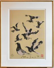富永直樹／『タロジロ 』／文化勲章受賞／ブロンズ像 本金箔仕上