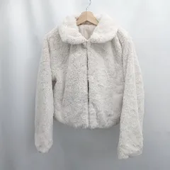 ◇ ⊇ GRL グレイル 長袖 ファージャケット ブルゾン サイズF アイボリー レディース E  【1506230018864】