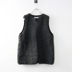 2022AW ジャーナルスタンダード レリューム JOURNAL STANDARD relume カーリーフェイクファーベスト F/ブラック 【2400014272598】