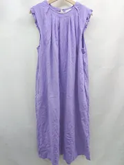 ◇ ⊂ YUW ユウ ローリーズファーム - ロング ノースリーブショルダーワンピース サイズF パープル系 レディース E  【1507160023201】