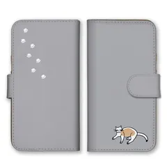 iPhone15Pro ケース 手帳型 iPhone15 プロ スマホケース 携帯ケース 猫 ネコ ねこ 和猫 くすみカラー 可愛い イラスト 手描き 大人 シンプル ベージュ カラー09