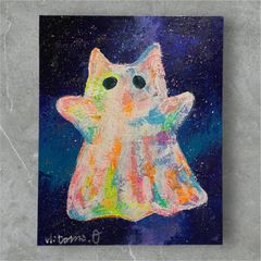 絵画no.60】原画 キャンバス 現代アート 抽象画 真作 夜空 星宇宙