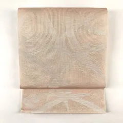 ☆504my98☆夏帯 袋帯 紗 銀糸 植物文 薄ベージュ×グレー☆美品 楽天市場】絽 袋帯の通販