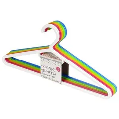 (まとめ) スリムハンガー/衣類ハンガー 〔カラフル 10本組〕 プラスチック製 シンプル Cheerful Laundry 〔×20個セット〕