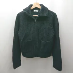 ◇ ⊇ UNIQLO ユニクロ 長袖 ハイネックフルジップニット サイズS ブラック系 メンズ E  【1507030013547】