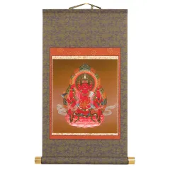 掛軸　拓本　慈航普渡図　観音像　掛け軸　骨董品 掛け軸 掛軸 雲上観音 (右向き) 吉田真秋 (真作・新品) : 掛け軸