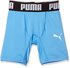 【新品・2営業日で発送】PUMA プーマ プーマ　コンプレッション　ジュニアショートタイツ　品番：６５６３３４　カラー：ＳＡＸＥ?ＷＨＩＴＥ（１２）　サ...