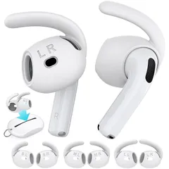 【新品】 AhaStyle AirPods 第4世代用イヤーチップ (2024) 収納ポーチ付き： 3ペア S/M/L シリコン製イヤーカバー 滑り止め 交換用チップ Apple AirPods 第4世代と互換性あり 0