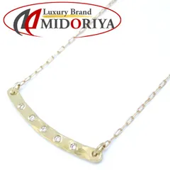 ダイヤモンド ネックレス ダイヤモンド0.02ct K18YG イエローゴールド/75367【中古】【FJ】のサムネイル