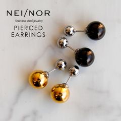 【新品】 Nei/nor ピアス お肌に優しい つけっぱなしok サージカルステンレス 316L ジェンダーレス ファッション アクセサリー 錆に強い 変色しにくい スキンジュエリー 贈り物 プレゼント ゴールド シルバー ネイナー NnP-0121
