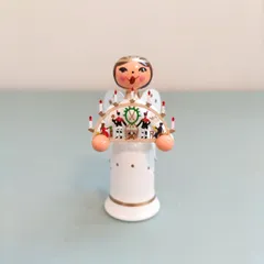 木製　女の子　エルツ　人形　ドイツ　雑貨　置物　ヨーロッパ　ヴィンテージ