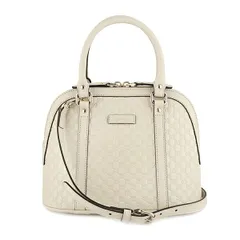 新品 グッチ GUCCI ハンドバッグ マイクロ グッチ シマ ホワイト