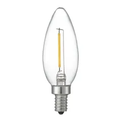 【 新品 未開封 】 ヤザワ フィラメントLED C32 [E12 /シャンデリア電球形 /10W相当 /電球色 /1個 /全方向タイプ] クリア LDC1LG32E12C2 未使用 送料無料のサムネイル
