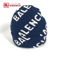 BALENCIAGA イタリア製 ロゴ ニット帽 ビーニー 未使用 新品 タグ付 BALENCIAGA - 美品 バレンシアガ ニット帽 キャップ 帽子