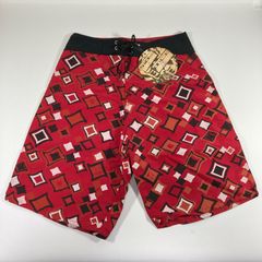【新品】VOLCOM ボルコム サーフパンツ 水着 26 レッド 海・プール・リゾート向け【M30】