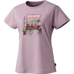 【新品】prince（プリンス）レディース ゲームシャツ 吸汗速乾・UPF50+ 半袖 テニスウェア ラベンダー WF4082-134