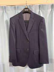 D(0613x3) ロロピアーナ メンズ スーツ 上下セット 紳士 ビジネス ネイビー Loro Piana