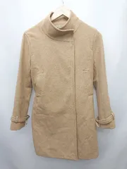 ◇ ◎ Ray BEAMS レイ ビームス ウール アンゴラ混 フロントボタン 長袖 コート サイズ1 キャメル系 レディース P  【1405230013032】のサムネイル