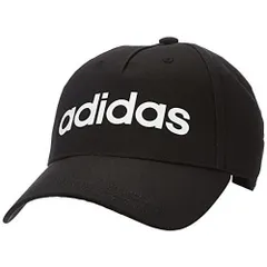 アディダス(adidas) デイリーリニアロゴキャップ FKP73-DM6178 ブラック/ホワイト OSFXサイズ 57～60cm