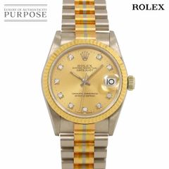 ロレックス ROLEX デイトジャスト トリドール 68279GBIC 9番 ボーイズ 腕時計 シャンパン K18 WG YG PG 自動巻き Datejust 90278118