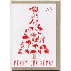 クリスマスカード　クリスマスツリー