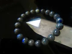 天然★藍光★ラブラドライトブレスレット 10ｍｍ★★強烈なブルーシラー効果！！！★超迫力★