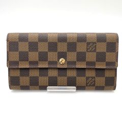 【K672】LOUIS VUITTON(ルイ ヴィトン)/N61724/ダミエ/ポシェット ポルトモネ クレディ/2つ折り/ファスナー長財布/