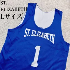 ST. ELIZABETH バスケシャツ L サイズ 青 タンクトップ ジャージ