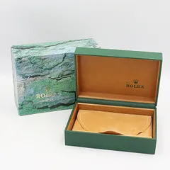 良品 ロレックス 空箱/BOX 腕時計用 グリーンカラー レディース