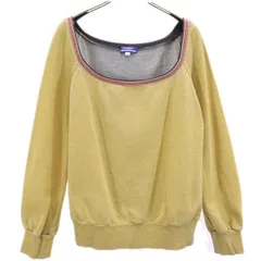 バーバリーブルーレーベル 三陽商会 カットソー 38 イエロー系 BURBERRY BLUE LABEL 長袖 レディース 【中古】  【230925】