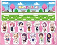 [중고] 아크릴 스탠드 아크릴 패널 집합 아크릴 디오라마 [NEW GAME!]