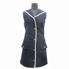 【本日20時まで】MIU MIU ブラック 半袖ミニドレス 中古・古着通販】MIU MIU (ミュウミュウ) 22SS スタッズデザイン