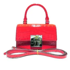 トリーバーチ ボンボン クロコ 型押し バッグ ハンドバッグ ショルダーバッグ レディース 美品