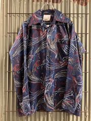 70‘s Golden Arrow Polyester Shirt アロー　柄シャツ　長袖シャツ