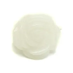 天然石 薔薇 ホワイトジェード リング（指輪） パワーストーン バラ売り フラワーリング パワーストーン プチギフト 転勤 退職 お礼 母の日 敬老の日