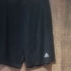 adidas アディダス　CLIMALITE　ハーフ／ショートパンツ　ロゴプリント　ゴム・ひもウエスト　サイズＸＬ（Ｊ　４ⅩO）