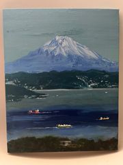 富士山と麓の湖 F4 W33センチ H24センチ - メルカリ