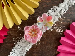 つまみ細工　ベビー　髪飾り　ヘアバンド　｡.❁No.009