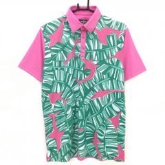 新品 タグ付き LOUDMOUTH ラウドマウス 半袖 ポロシャツ 絵文字 総柄