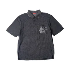 GREENCLUBS グリーンクラブ スヌーピー&ウッドストックデザイン 半袖ポロシャツ 4/ブラック