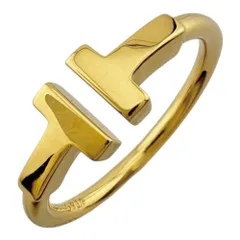 ティファニーTワイヤーリングイエローゴールドサイズ6(約11号)