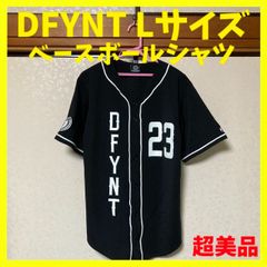 BOUNTY HUNTER 半袖ベースボールシャツ ユニフォーム デカロゴ L黒