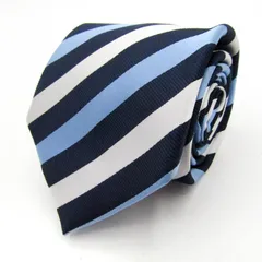 ポロクラブ ブランド ネクタイ ストライプ柄 PO  メンズ ネイビー POLO CLUB 【中古】