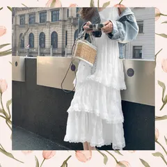 ティアードキャミワンピ