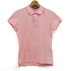 ラルフローレン ポロシャツ 半袖 ポニーロゴ The Skinny POLO トップス レディース Mサイズ ピンク RALPH LAUREN 【中古】
