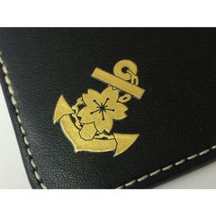 金蒔絵シール ( 桜にイカリ Type2 ) 海上自衛隊グッズ 自衛隊グッズ うつし金蒔絵