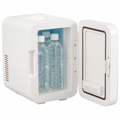 【数量限定】家庭車載両用 保冷保温庫 電子式 ミニ 5リットル ポータブル ボックス 小型 冷温庫 ホワイト 保温庫 KAJ-R056R-W 冷蔵庫 08-1284 オーム電機