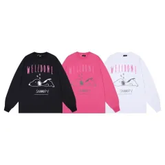 【本日限定特価】ON 828 メンズ ロングスリーブ Tシャツ プリント ブラック/ホワイト/ローズレッド S-L [本日特価|新品未使用品]